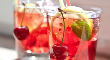 * Fresh and tasty * - lemon, drink, fresh, tasty, mint, cherry, cup