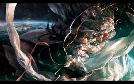 touhou project - anime, girls, universe, touhou project