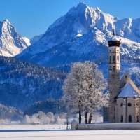 Church in winter