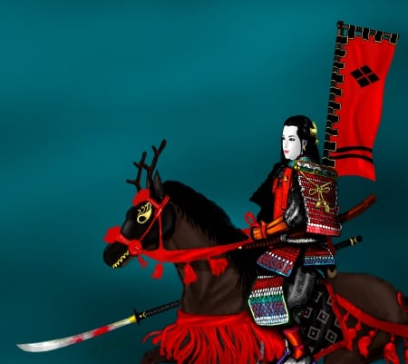 Onna-bugeisha - japan, female, warrior, Onna-bugeisha