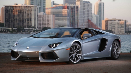 Aventador roadster - speed, car, design, aventador, hd, italia, roadster, performance