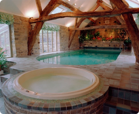 Home swimming pool - house, swimming pool, interior, architecture