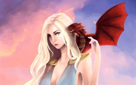 Daenerys Targaryen - got, daenerys, wallpaper, fantastic, game, artwork, abstract, fantasy, drogon, abstract artwork, picture, essos, dragon, a song of ice and fire, tv show, westeros, stormborn, thrones, skyphoenixx1, game of thrones, show, medieval, hbo, targaryen, house, george r r martin, khaleesi, entertainment