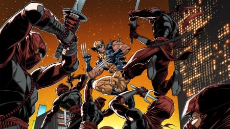 WOLVERINE - wolverine, comics, fighting, kicking ass