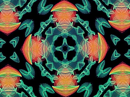 28 ;) - bright, orange, green, mandala