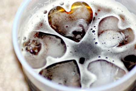 Coca-Cola - drink, heart, refresher, Coca-Cola, glass