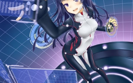 neko tsugumi - techno, cute, neko, tsurugi