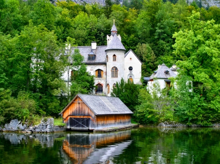 Castle at the lake Hallstatt