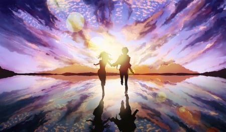 Our Love story - anime, girl, couple, boy