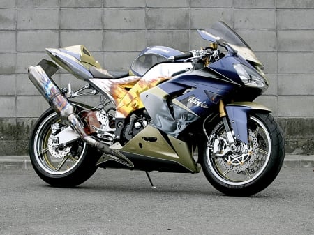 Motorcycle - bike, motorcycle, stikers, cool