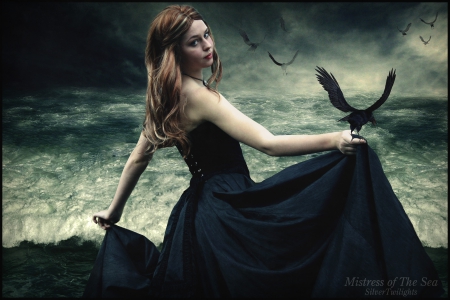 Mistress of the Sea - mistress, lady, fantasy, sea