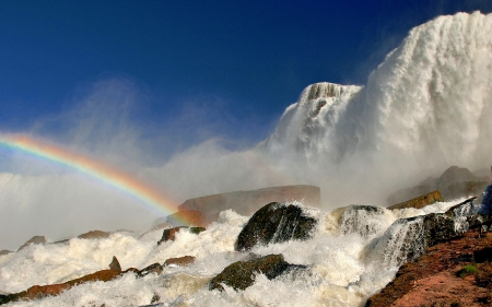 Niagara Falls, Canada - Rainbow, Landscape, Canada, Waterfall