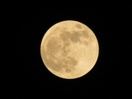 Full Moon - moon, nature, heavenly bodies, space