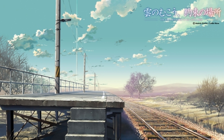 the place promised in our early days - anime, landscape, the place promised in our early days, movie