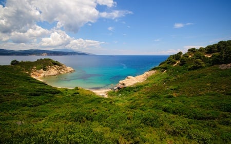 Skiathos,Greece - amazing view, wide, beach