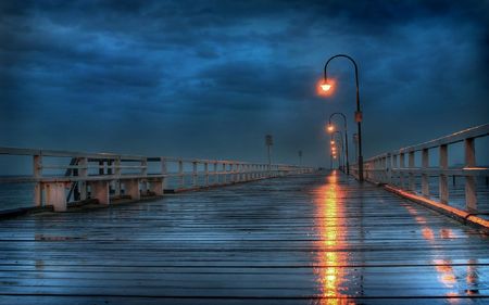 	A cold rainy Melbourne morning