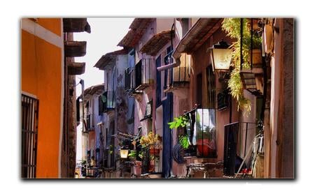 Calle con encanto - street, houses