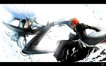 grimmjow vs ichigo - mm, bleach