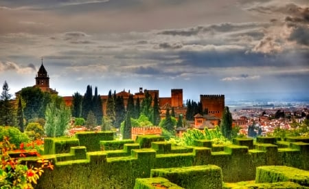 Alhambra - spain, castle, andalusia, alhambra, photo, granada