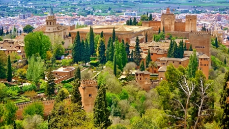 Alhambra - spain, castle, andalusia, alhambra, photo, granada