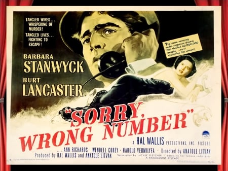 Sorry Wrong Number02 - posters, drama, classic movies, thriller, sorry wrong number