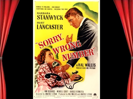 Sorry Wrong Number03 - thriller, classic movies, drama, Sorry Wrong Number, posters