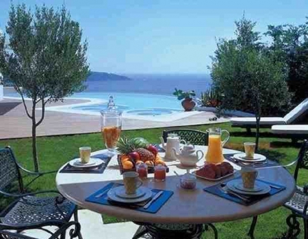 Tea on the beach - nature, beach, tea, table, sea