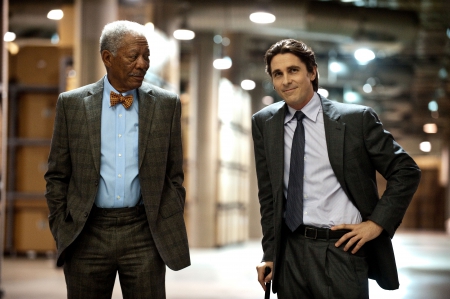 Bruce Wayne & Lucius Fox - bruce wayne, batman, christian bale bruce wayne, christian bale batman, lucius fox