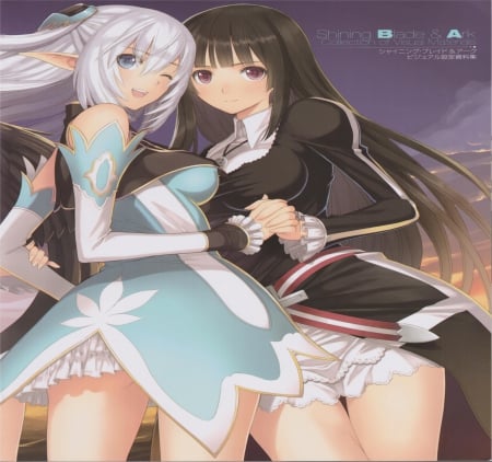 Shining Girls - girls, pretty, game, anime, long hair, friend, tony taka, shining