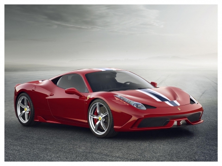 2014 Ferrari-458 - sports car, red, ferrari, 2014