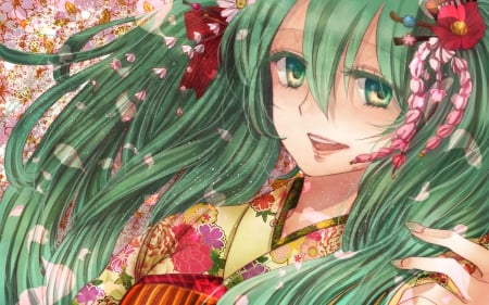 hatsune miku - vocaloid, anime, miku, girl, hatsune miku