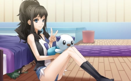 cute girl - anime, pokemon, cute, girl