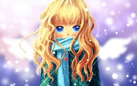 vocaloid - vocaloid, anime, winter, girl, cute