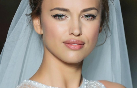 Irina Shayk  - white, beauty, model, green eyes, irina shayk, bride, girl, woman