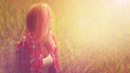 Red Head - women, model, head, red