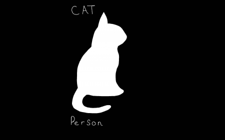 Cat Person - cat person, cats, cat people, white cat