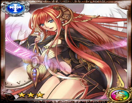 Time Watcher - cg, game, watcher, red, time, girl, long hair, card