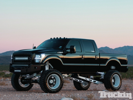 2011 Ford F-250 - lifted, ford, truck, black