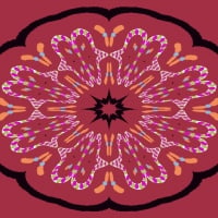 brown-red mandala