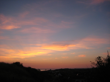 Beautiful sky after sunset - sky, photography, sunset, summer, sea