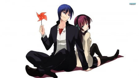 Yuri and Noda - boy, Yuri and Noda, anime, girl, cute, angel beats, couple