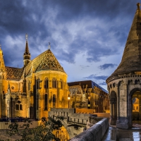 beautiful st matthias church in budapest hungary