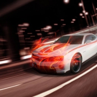 CAMARO ON FIRE