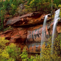 Emerald Pools Waterfall, Zion National Park