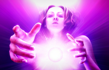 Lovelight - lovelight, sorceress, michael oswald, girl, pink, fantasy, white, woman, art