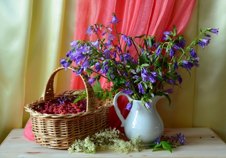 *** Still life *** - flowers, basket, flower, nature