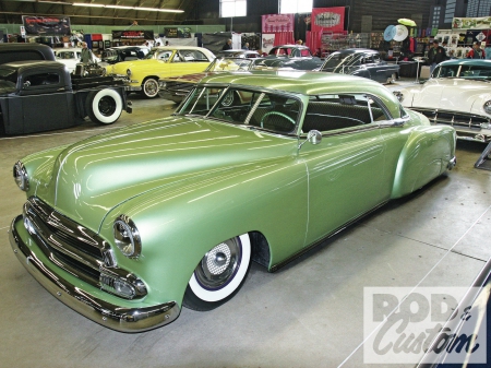 1952-Chevrolet-Bel-Air - Bowtie, Whitewalls, 1952, Green