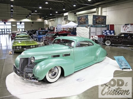 1940-Cadillac - caddy, classic, gm, aqua