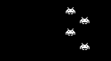 Space Invaders - invaders, dark, game, space, black