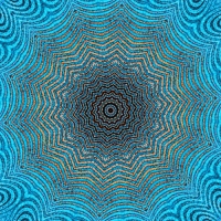 Blue mandala